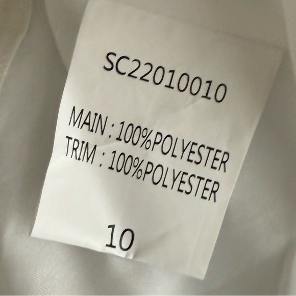 Showpo Amalee Fringe White Strapless Crop Top Sz 6 - Picture 5 of 7